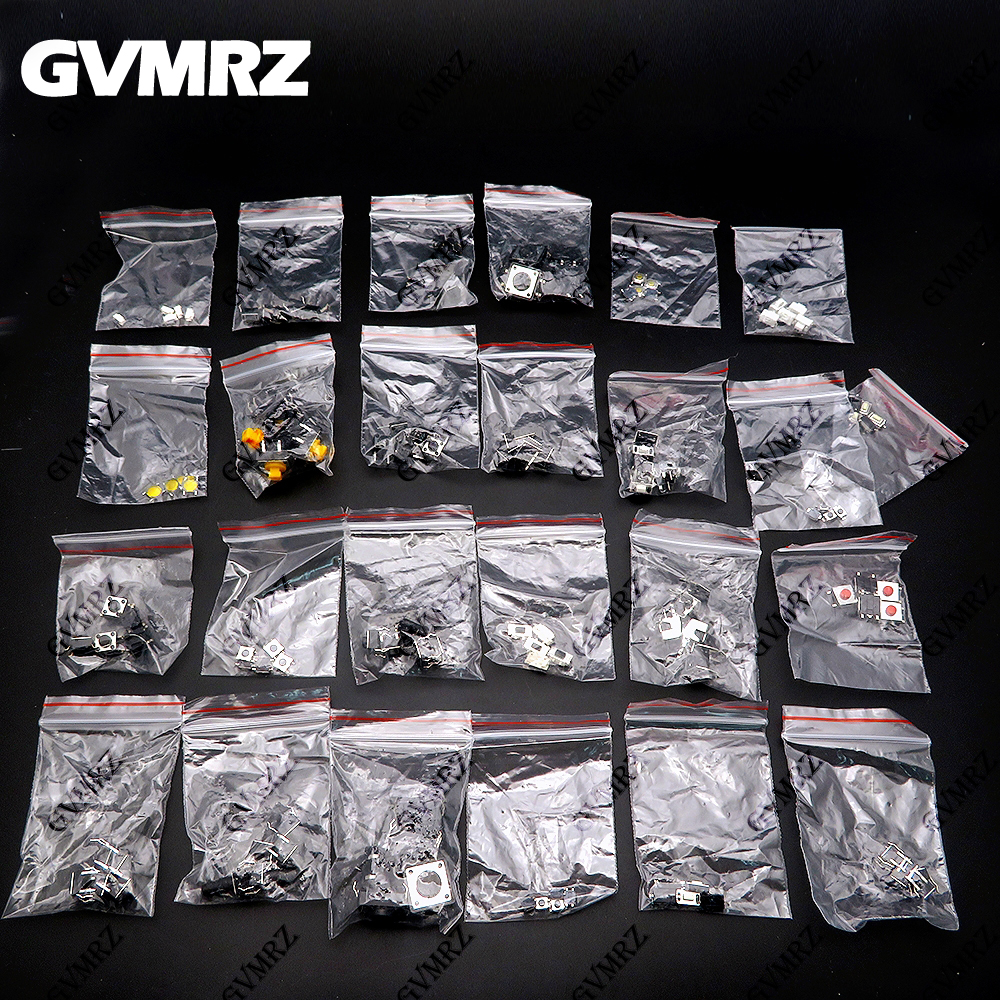 Electronics Repair Parts - 125PCS 25Values Assorted Push Button Switch