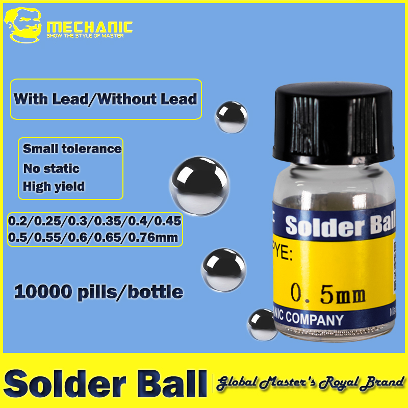Electronics Repair Service - MECHANIC Leaded Solder Balls 0.2-0.76mm, 10000pcs