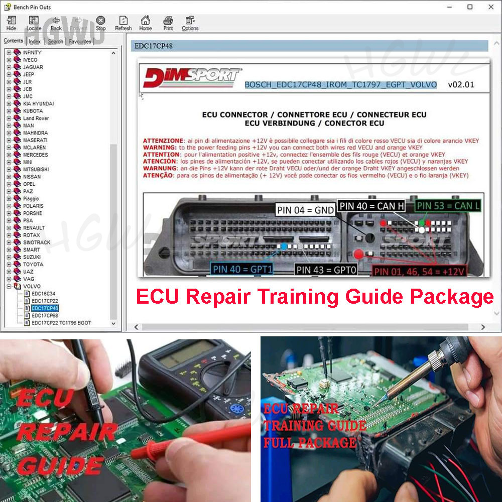 Electronics Repair Guide - ECU Repair Training Package + Guide