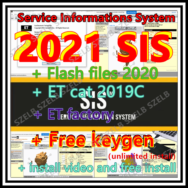 2021 SIS software + Cat ET 201 - Electronics Repair Service review and price