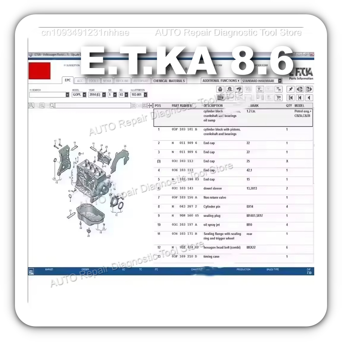 2025 HOT! Etka 8.6 software Au - Electronics Repair Parts review and price