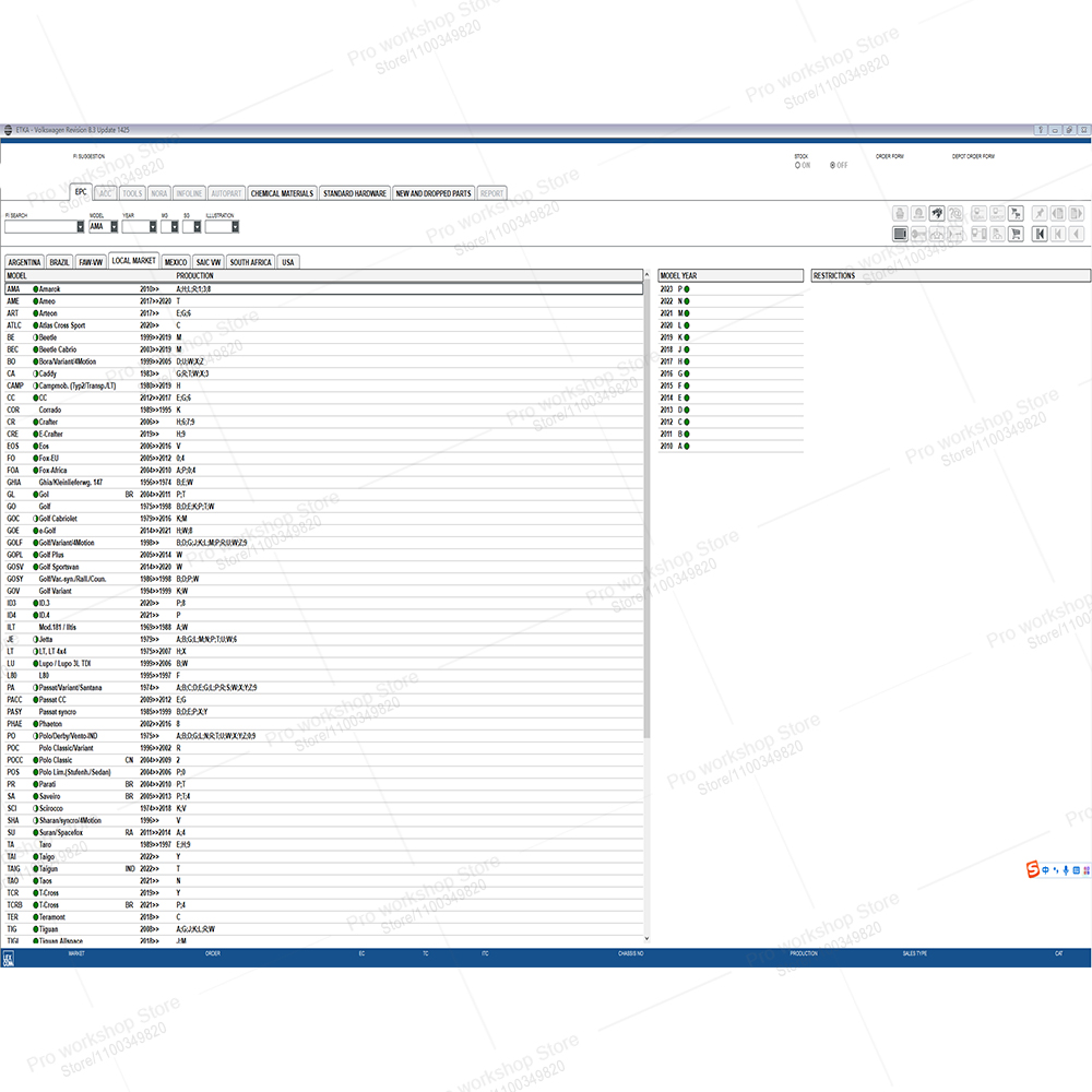 ETKA 8.3 Repair software Diagn - Electronics Repair Parts review and price