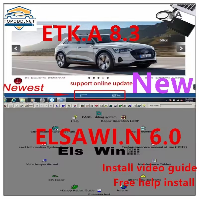 2023 hot elsawin 6.0 with etka - Electronics Repair Parts review and price