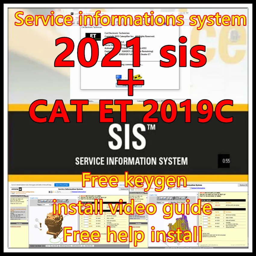 2021 SIS + 2019 C Cat ET 2019C - Electronics Repair Service review and price