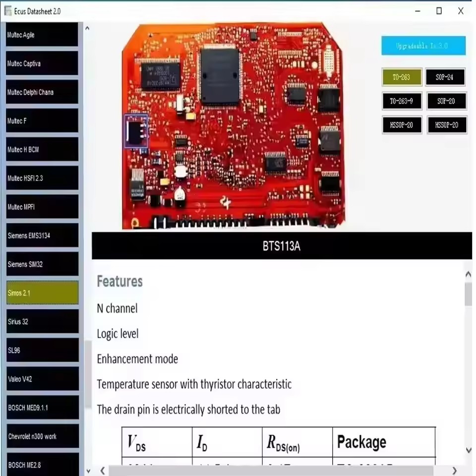 ECU Datasheet 2.0 Automotive E - Electronics Repair Guide review and price